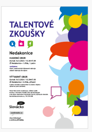 ZUŠ Slovácko - talentové zkoušky